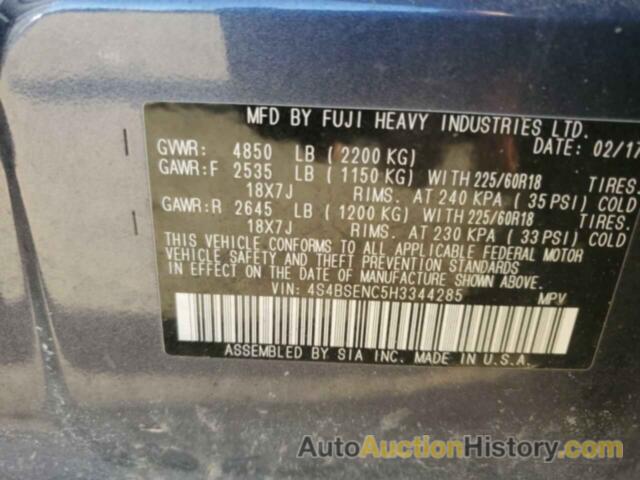 SUBARU OUTBACK 3.6R LIMITED, 4S4BSENC5H3344285