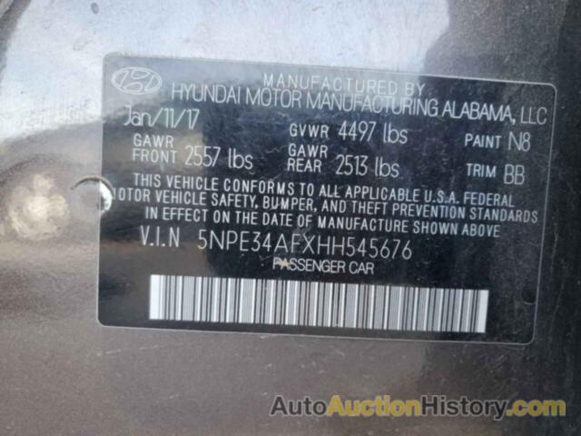 HYUNDAI SONATA SPORT, 5NPE34AFXHH545676