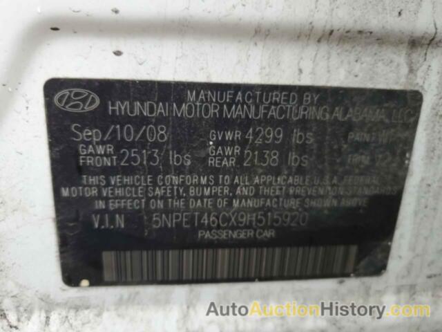 HYUNDAI SONATA GLS, 5NPET46CX9H515920