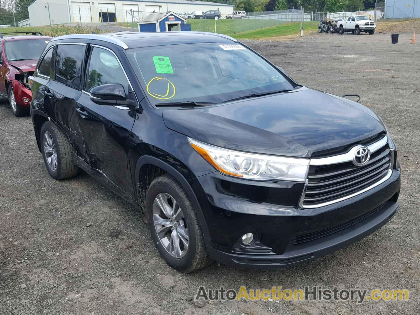 2015 TOYOTA HIGHLANDER XLE, 5TDJKRFH8FS080203