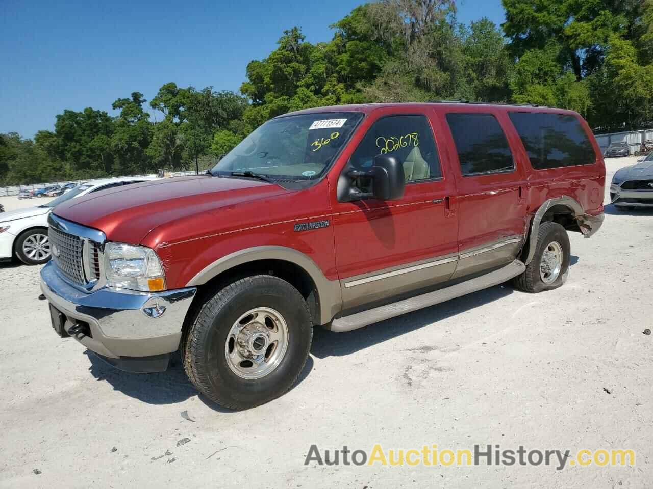 FORD EXCURSION LIMITED, 1FMNU43S32EA47670