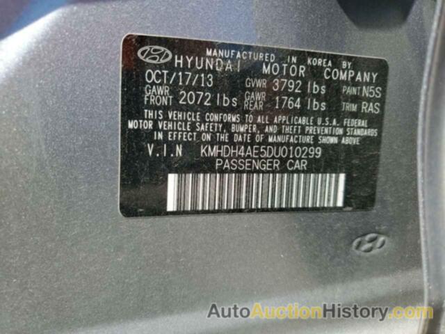 HYUNDAI ELANTRA GLS, KMHDH4AE5DU010299