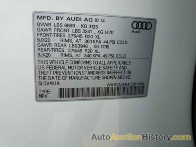 AUDI Q7 PRESTIGE, WA1DGAFE4FD011004