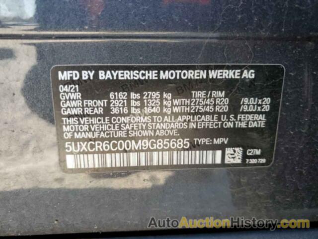 BMW X5 XDRIVE40I, 5UXCR6C00M9G85685