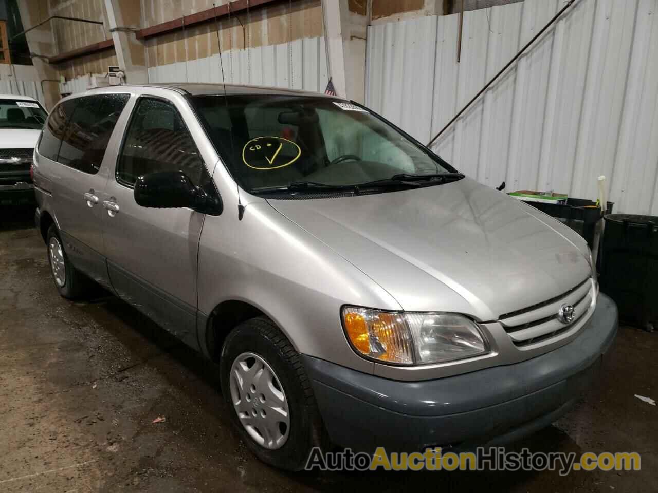 2001 TOYOTA SIENNA CE, 4T3ZF19C91U342939