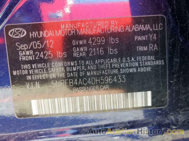 HYUNDAI SONATA GLS, 5NPEB4AC4DH596433