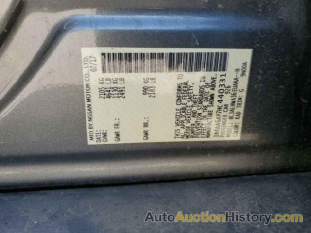 NISSAN MAXIMA 3.5S, 1N4AA6AP7HC440331