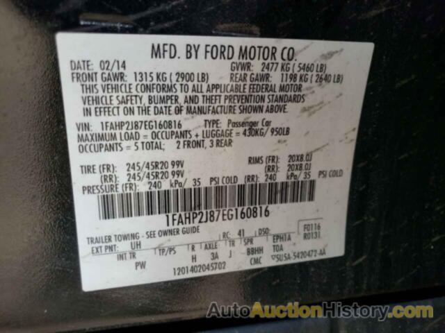 FORD TAURUS LIMITED, 1FAHP2J87EG160816