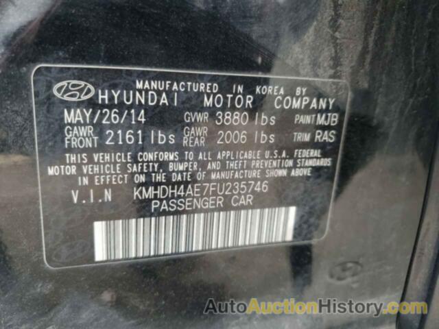 HYUNDAI ELANTRA SE, KMHDH4AE7FU235746