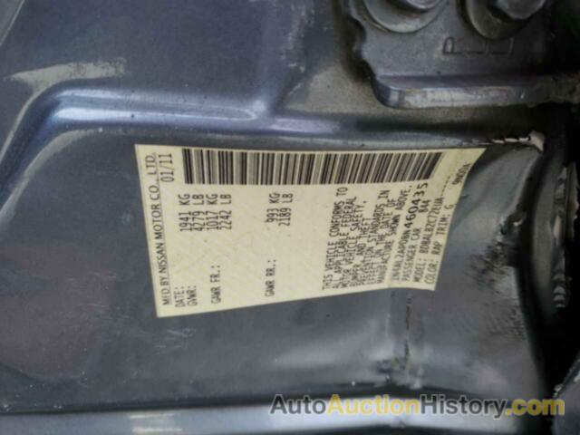 NISSAN ALTIMA BASE, 1N4AL2AP0BN460435