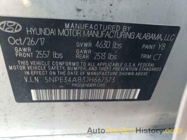 HYUNDAI SONATA SPORT, 5NPE34AB3JH667573