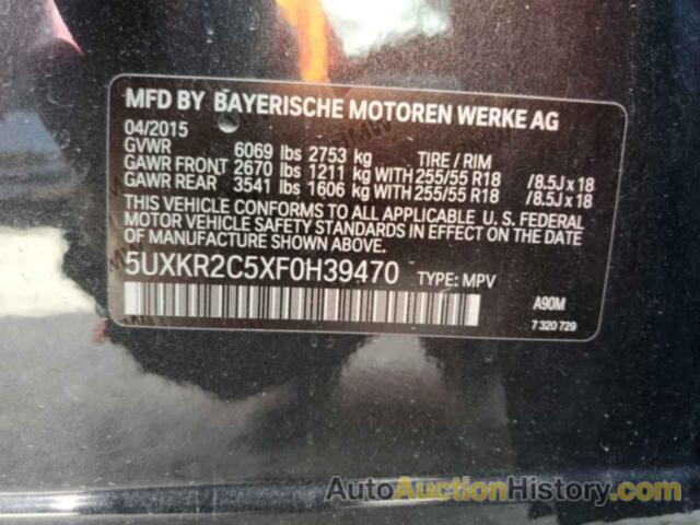 BMW X5 SDRIVE35I, 5UXKR2C5XF0H39470