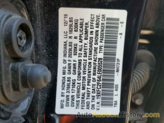 HONDA CIVIC LX, 19XFC2F64LE005528