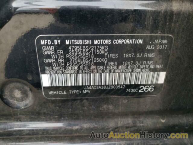 MITSUBISHI OUTLANDER SE, JA4AD3A38JZ000547