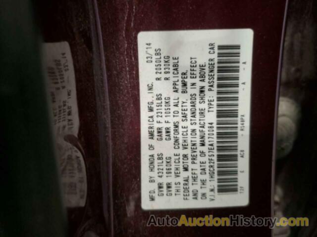 HONDA ACCORD SPORT, 1HGCR2F57EA170084