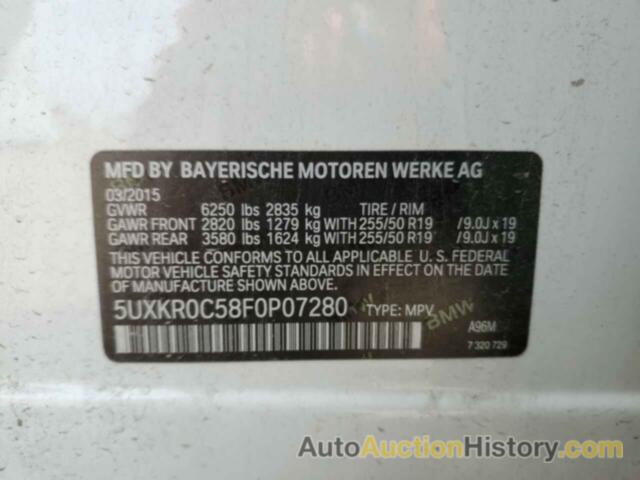 BMW X5 XDRIVE35I, 5UXKR0C58F0P07280