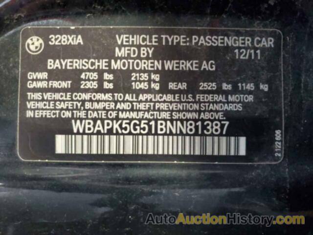 BMW 3 SERIES XI SULEV, WBAPK5G51BNN81387