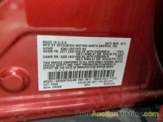 MITSUBISHI OUTLANDER LE, 4A4AP5AU7DE017071