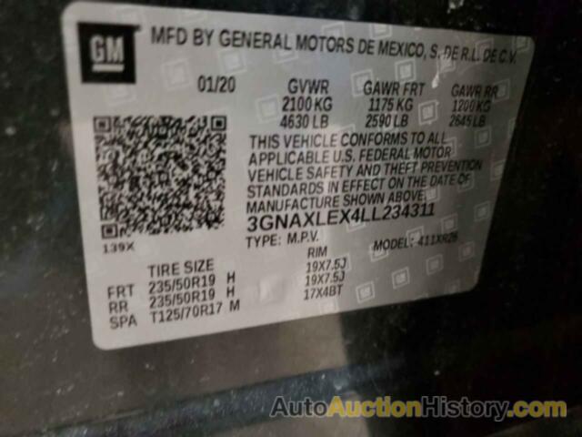 CHEVROLET EQUINOX LT, 3GNAXLEX4LL234311