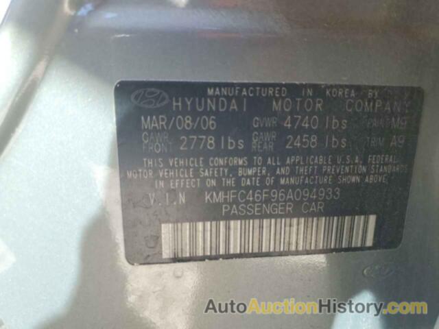 HYUNDAI AZERA SE, KMHFC46F96A094933