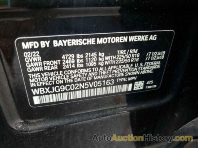 BMW X1 XDRIVE28I, WBXJG9C02N5V05163