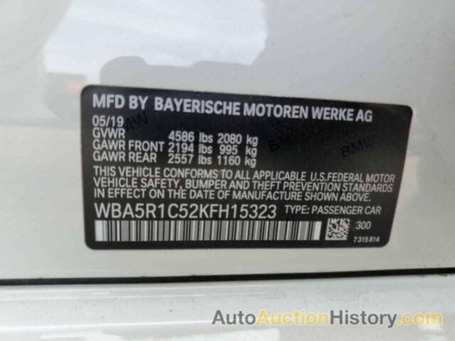 BMW 3 SERIES, WBA5R1C52KFH15323