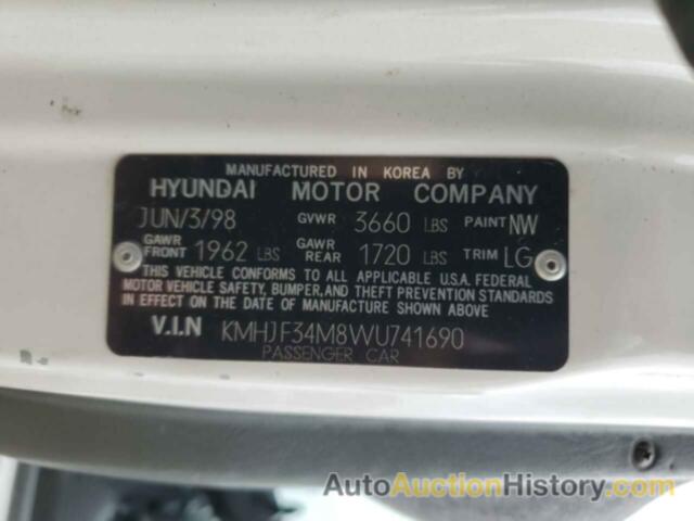 HYUNDAI ELANTRA GLS, KMHJF34M8WU741690