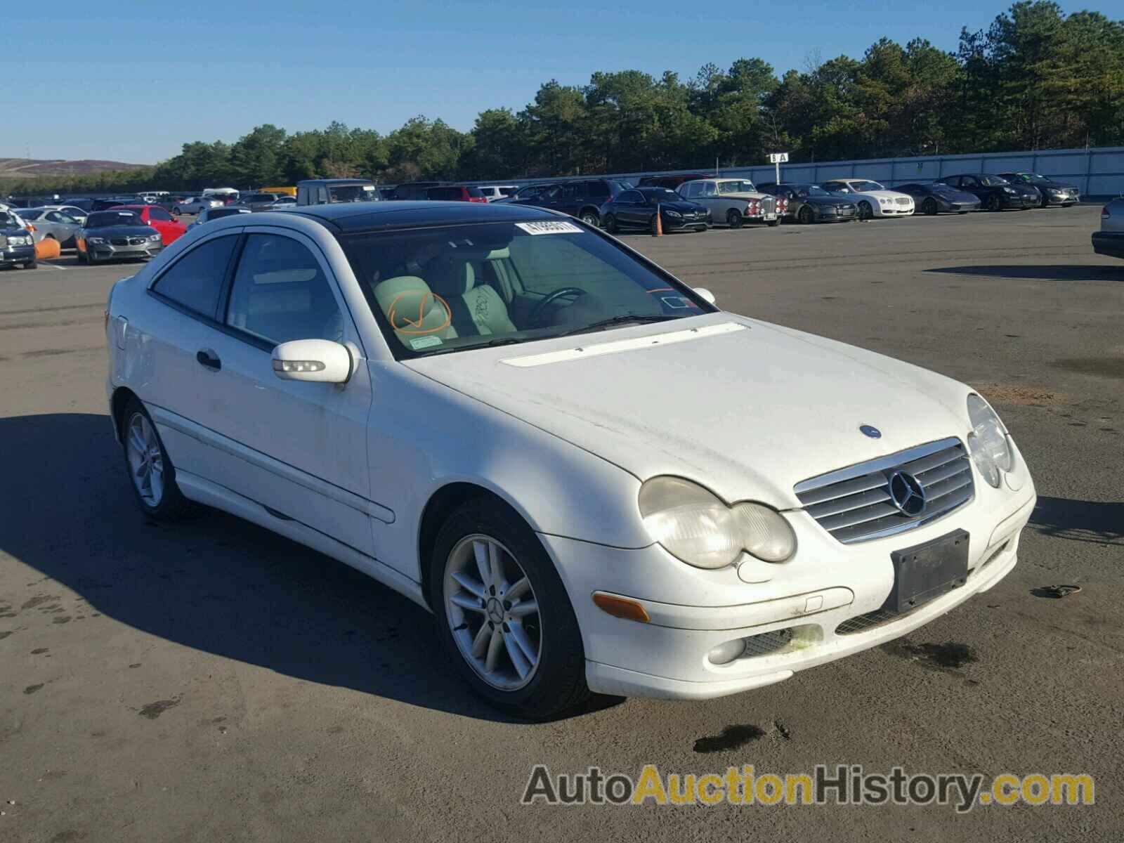 2002 MERCEDES-BENZ C 230K SPORT COUPE, WDBRN47J92A214494