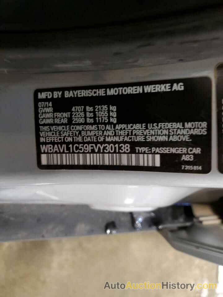 BMW X1 XDRIVE28I, WBAVL1C59FVY30138