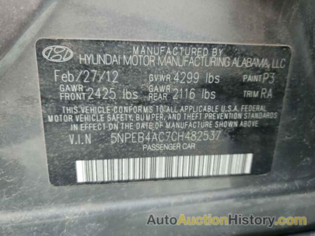 HYUNDAI SONATA GLS, 5NPEB4AC7CH482537