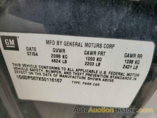 CADILLAC CTS HI FEATURE V6, 1G6DP567X50116167