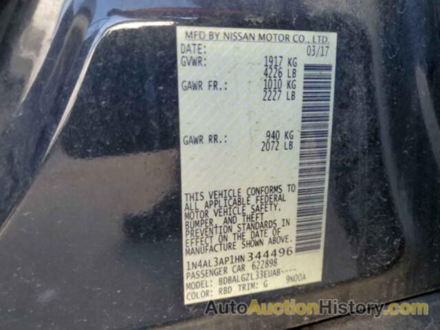 NISSAN ALTIMA 2.5, 1N4AL3AP1HN344496