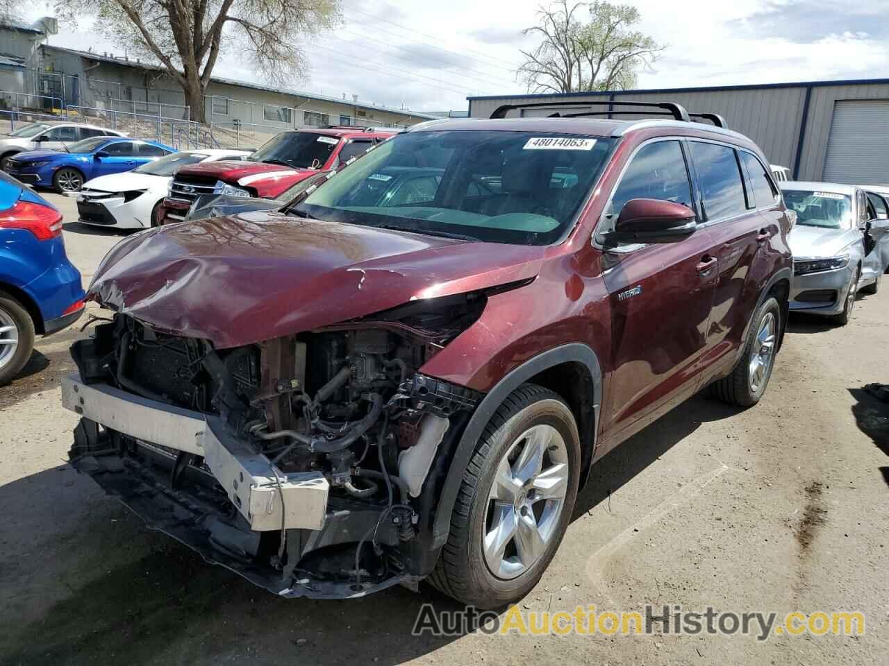 2015 TOYOTA HIGHLANDER HYBRID LIMITED, 5TDDCRFH3FS007640