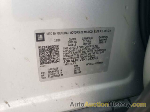 GMC TERRAIN SLT, 3GKALPEV6KL253391