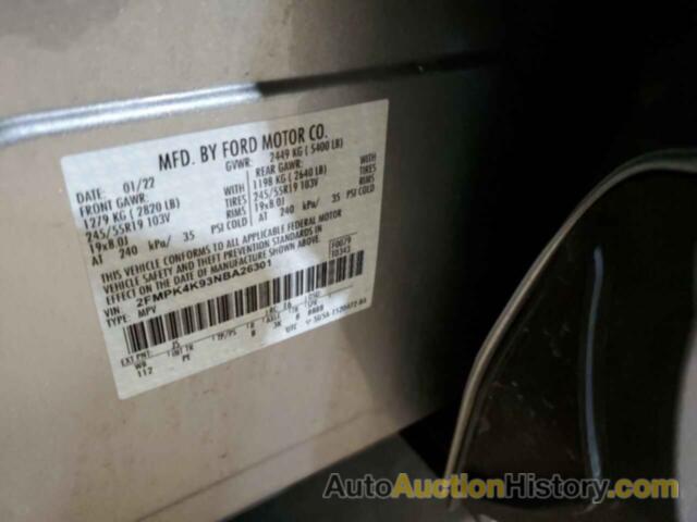 FORD EDGE TITANIUM, 2FMPK4K93NBA26301