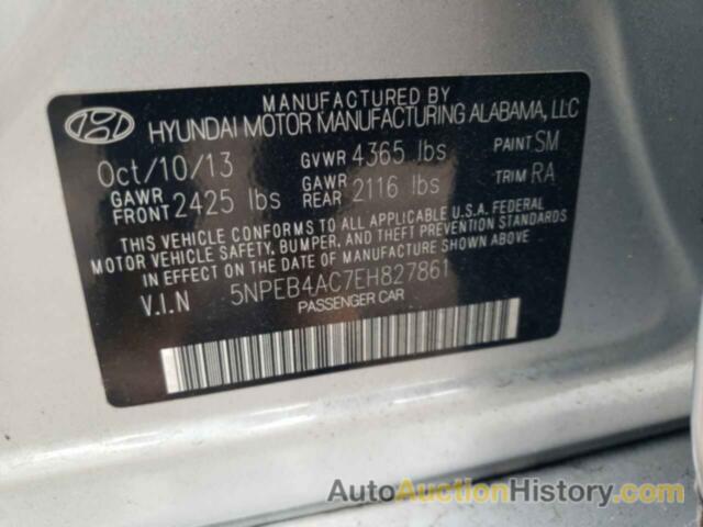 HYUNDAI SONATA GLS, 5NPEB4AC7EH827861