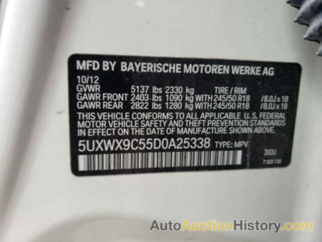 BMW X3 XDRIVE28I, 5UXWX9C55D0A25338