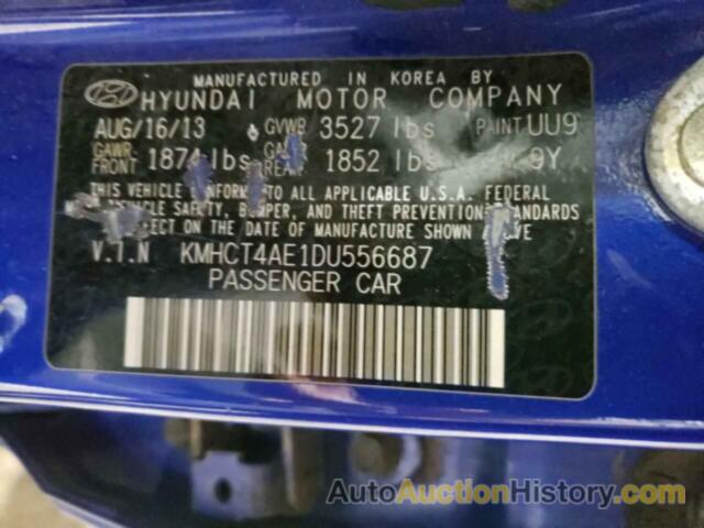 HYUNDAI ACCENT GLS, KMHCT4AE1DU556687