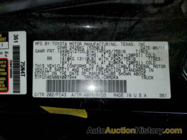 TOYOTA TACOMA ACCESS CAB, 5TFUX4EN8BX007944