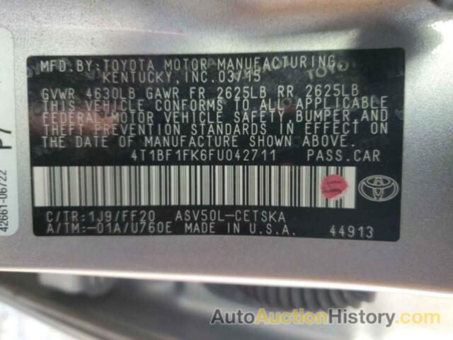 TOYOTA CAMRY LE, 4T1BF1FK6FU042711