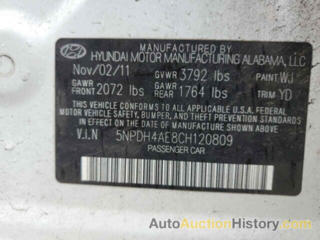 HYUNDAI ELANTRA GLS, 5NPDH4AE8CH120809