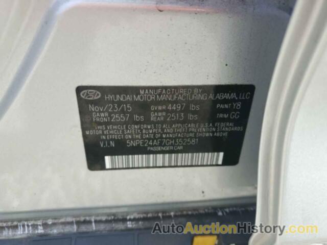 HYUNDAI SONATA SE, 5NPE24AF7GH352581