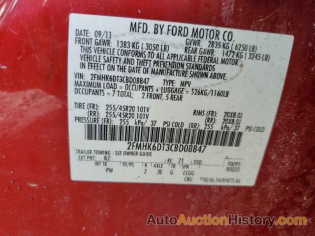 FORD FLEX LIMITED, 2FMHK6DT3CBD08847