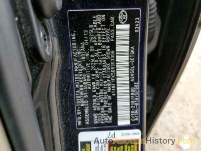 TOYOTA CAMRY L, 4T4BF1FK5DR303006