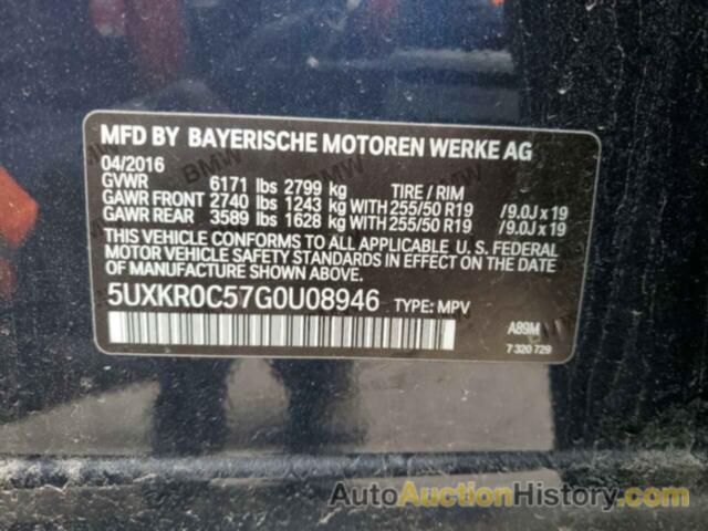 BMW X5 XDRIVE35I, 5UXKR0C57G0U08946