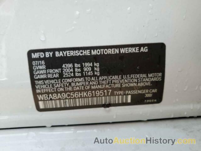 BMW 3 SERIES I, WBA8A9C56HK619517