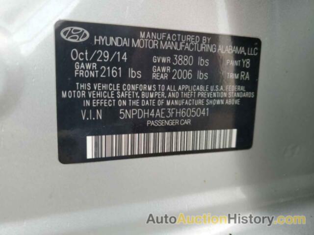 HYUNDAI ELANTRA SE, 5NPDH4AE3FH605041