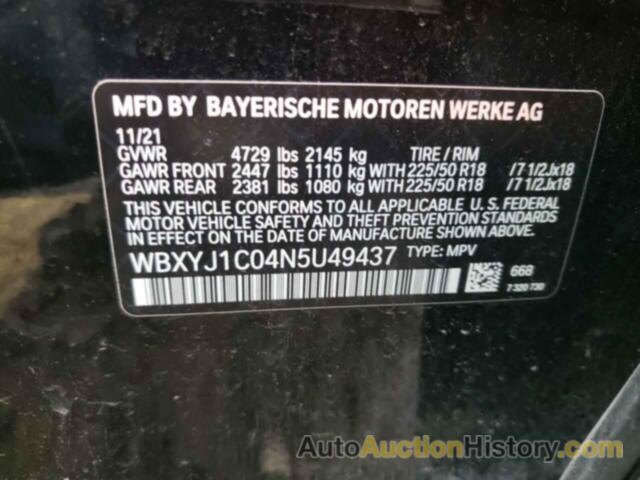 BMW X2 XDRIVE28I, WBXYJ1C04N5U49437