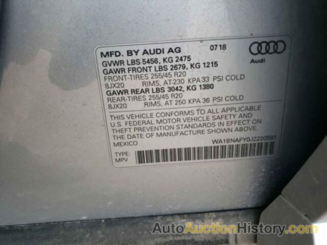 AUDI Q5 PREMIUM PLUS, WA1BNAFY0J2220591