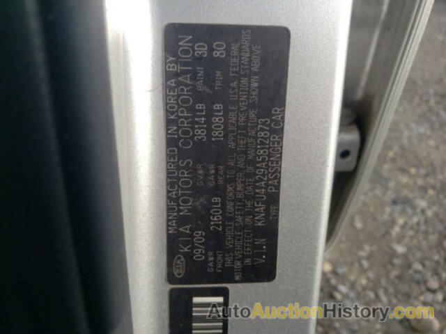 KIA FORTE EX, KNAFU4A29A5812873